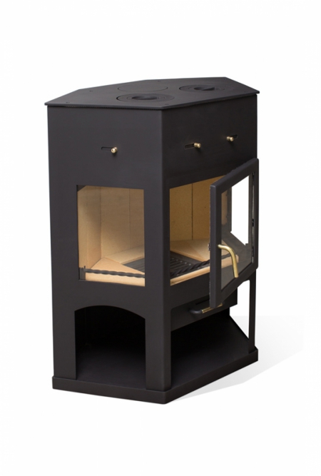 Печь-камин “Енисей  с плитой” АОТ-11,0