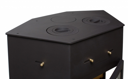 Печь-камин “Енисей  с плитой” АОТ-11,0