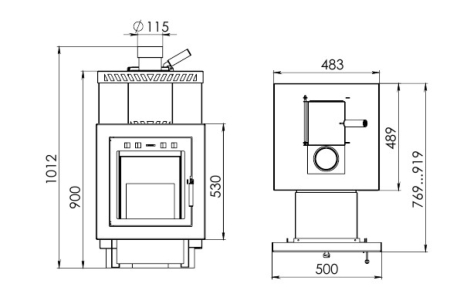 Печь банная “ПБМ 20 (в модификации с вермикулитом)”