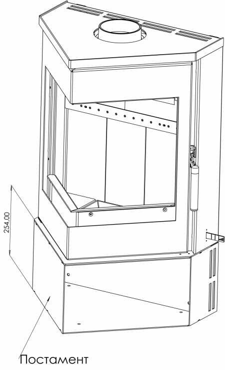 Печь-камин “ЛеМан“ АОТ-6.0