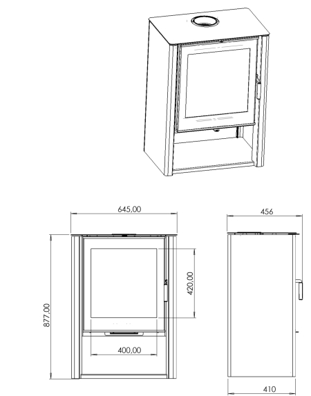 ПЕЧЬ-КАМИН “СЕВАН 7” АОТ 7.0-05