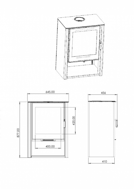 Печь-камин “Севан 7В” АОТ 7.0-05