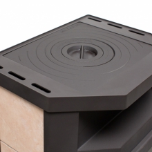 Печь-камин “Ока с плитой”АОТ-6,0