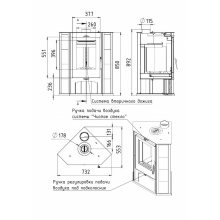 Печь-камин АОТ-7,0 (в модификации "РИТМ L+")