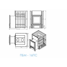 ПЕЧЬ БАННАЯ ПБМ 16  ПС