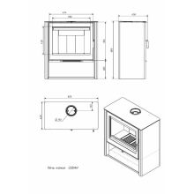 Печь-камин “Севан” АОТ-9,0-05
