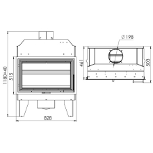 Топка каминная ТКТ 10.0-05 «Аврора С»