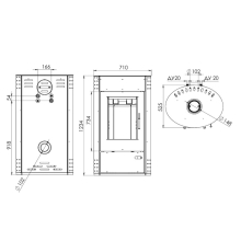 ПЕЧЬ-КАМИН “ДУНАЙ-АКВА” АОТВ