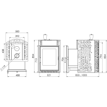 Печь банная ПБМ 20_ЗК ULTRA
