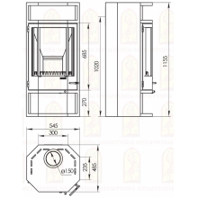 Печь-камин “Рейн” АОТ-10,0