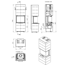 Печь-камин “СЕЛЕНА 7” АОТ 7.0-01