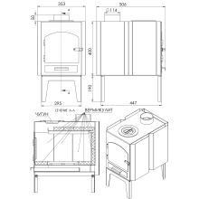 Печь-камин "Ямал" АОТ 6.0